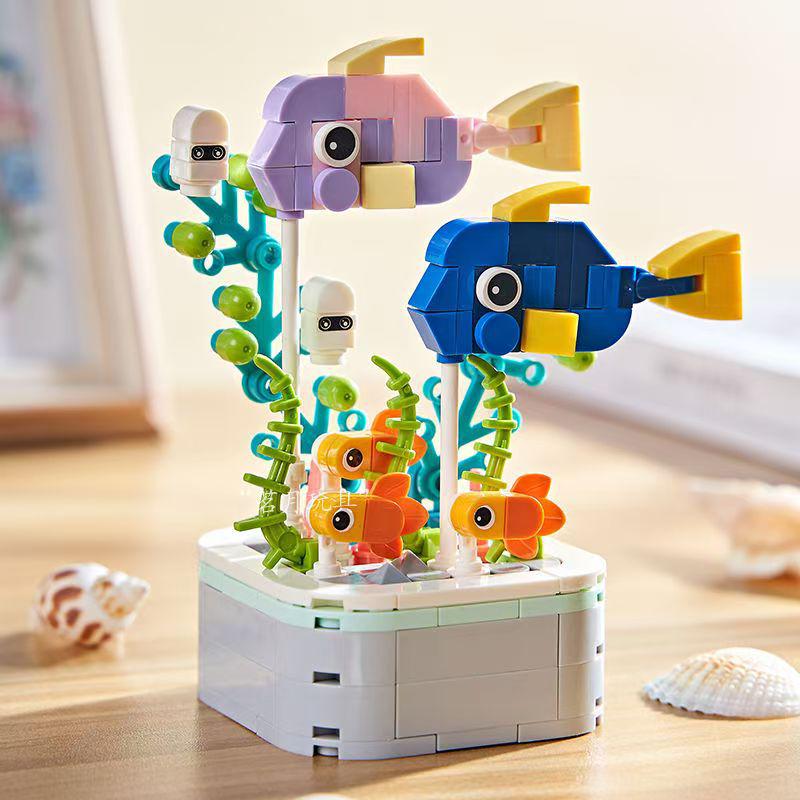 Ocean Animal Series Educational Building Blocks for Kids