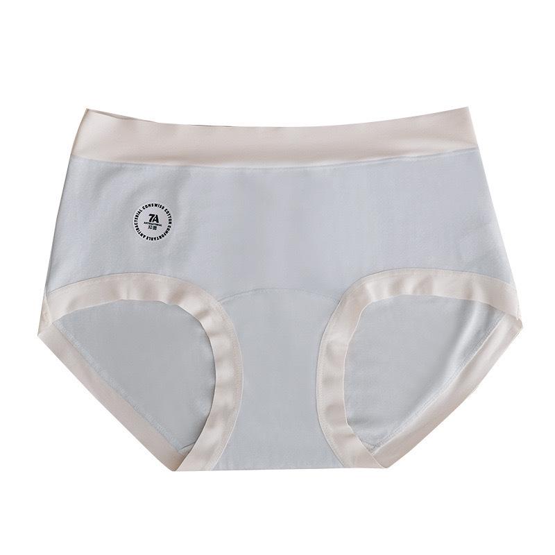 A-Grade Antibacterial Pure Cotton Women's Mid-Waist Briefs - Bare Feel & Extended Crotch