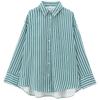Fashion Style 2024 Autumn New Women's Clothing Easiest for Match Cotton Fine Cotton Long Sleeves Lapel Shirt 7200001