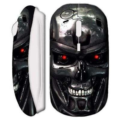 Wireless Mouse - Terminator - White - USB WiFi - Compatible Mac and PC - Wireless Technology