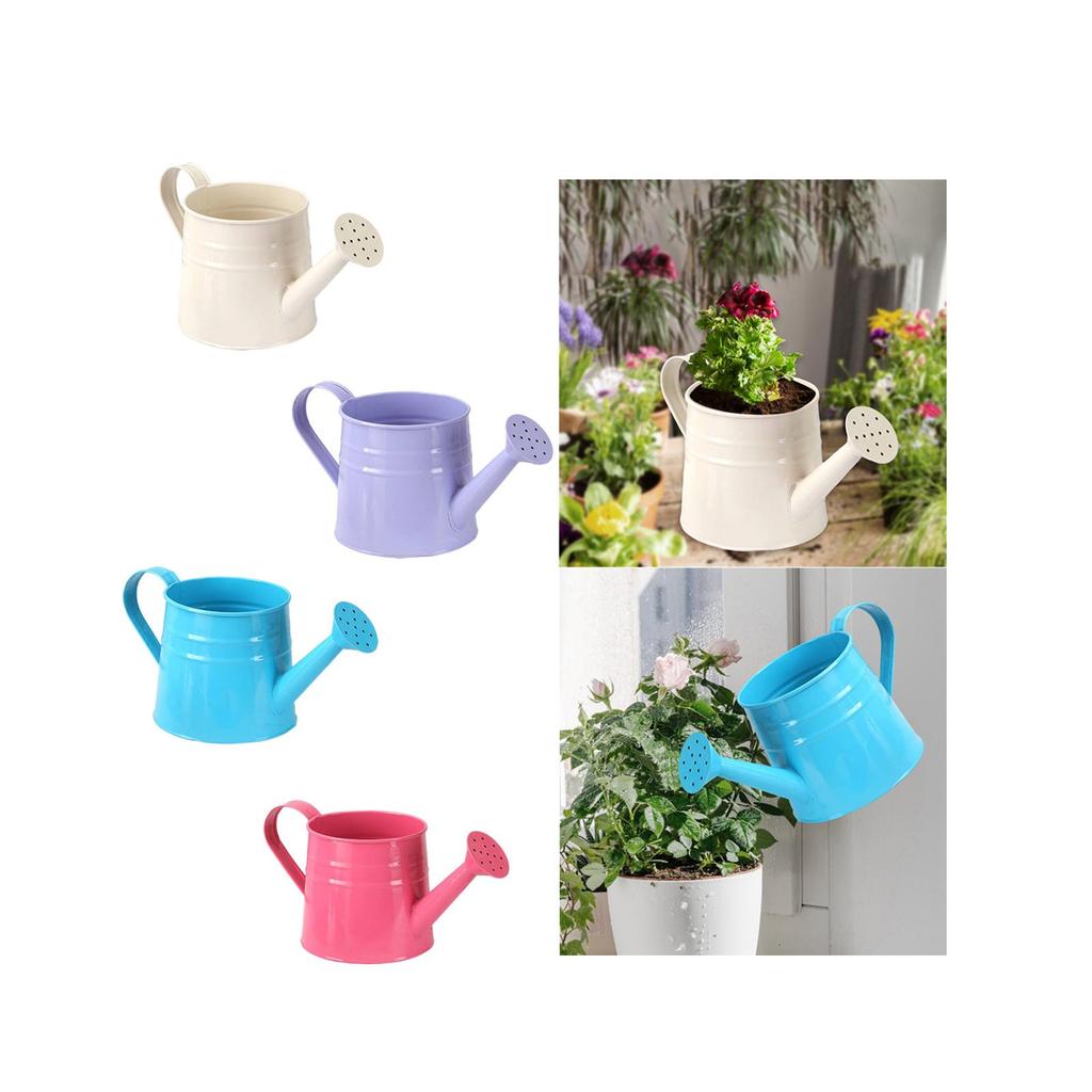 Mini Watering Can Flower Pot 24.4 X 11.4 Cm Flower Container for Patio Bathroom