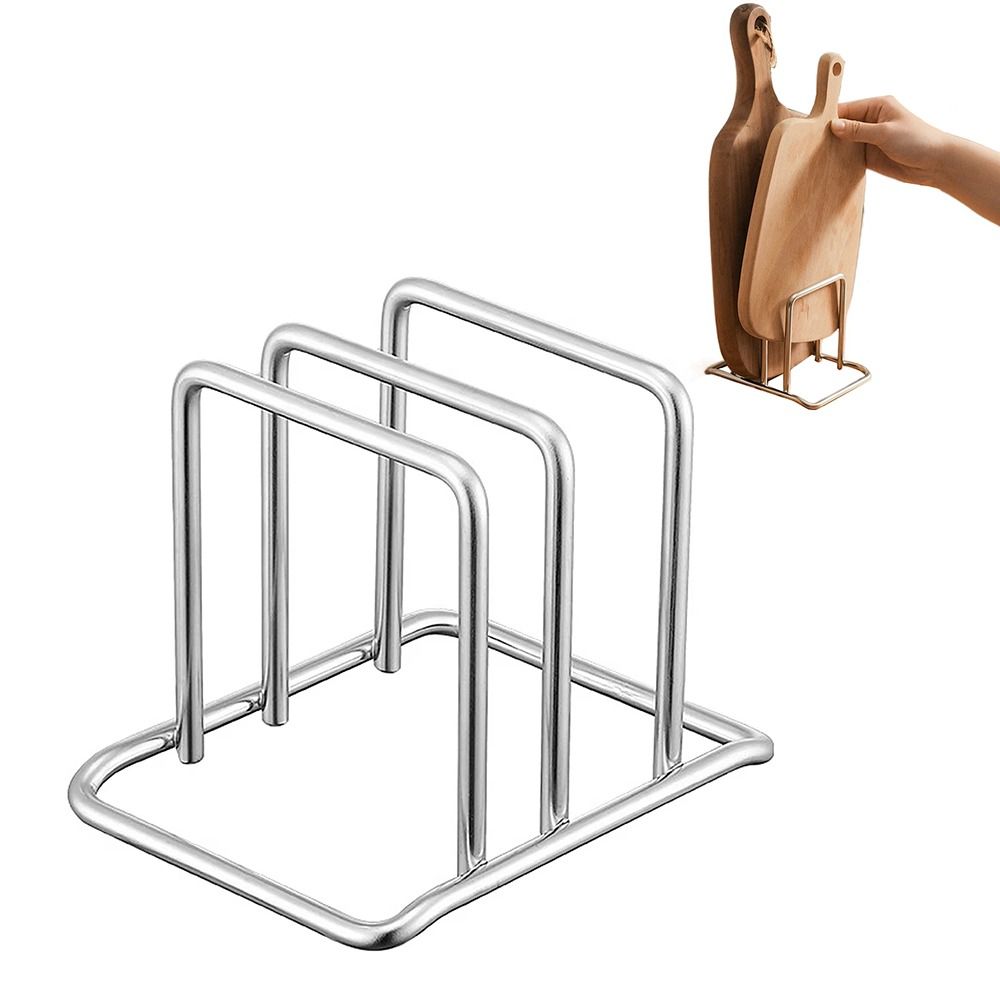Stainless Steel Cutting Board Holder Rustproof Chopping Board Organizer Kitchen Storage Rack