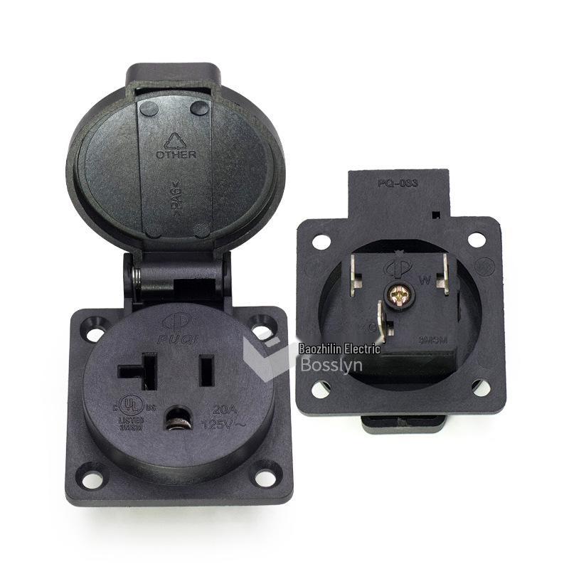

Outdoor US Standard Waterproof NEMA 5-20R Splash-proof Socket for Kitchen & Bathroom