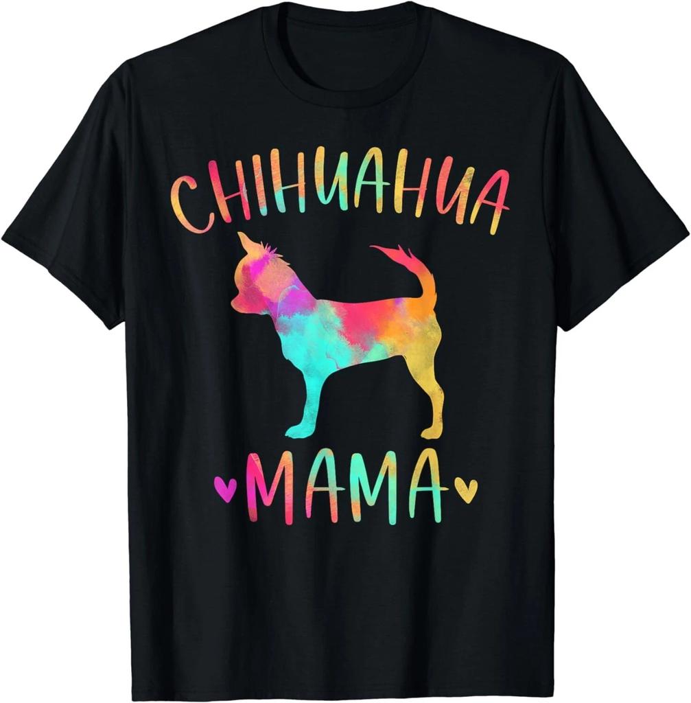 Chihuahua Mama Colorful Chi-Chi Gifts Dog Mom Gift Unisex T-Shirt