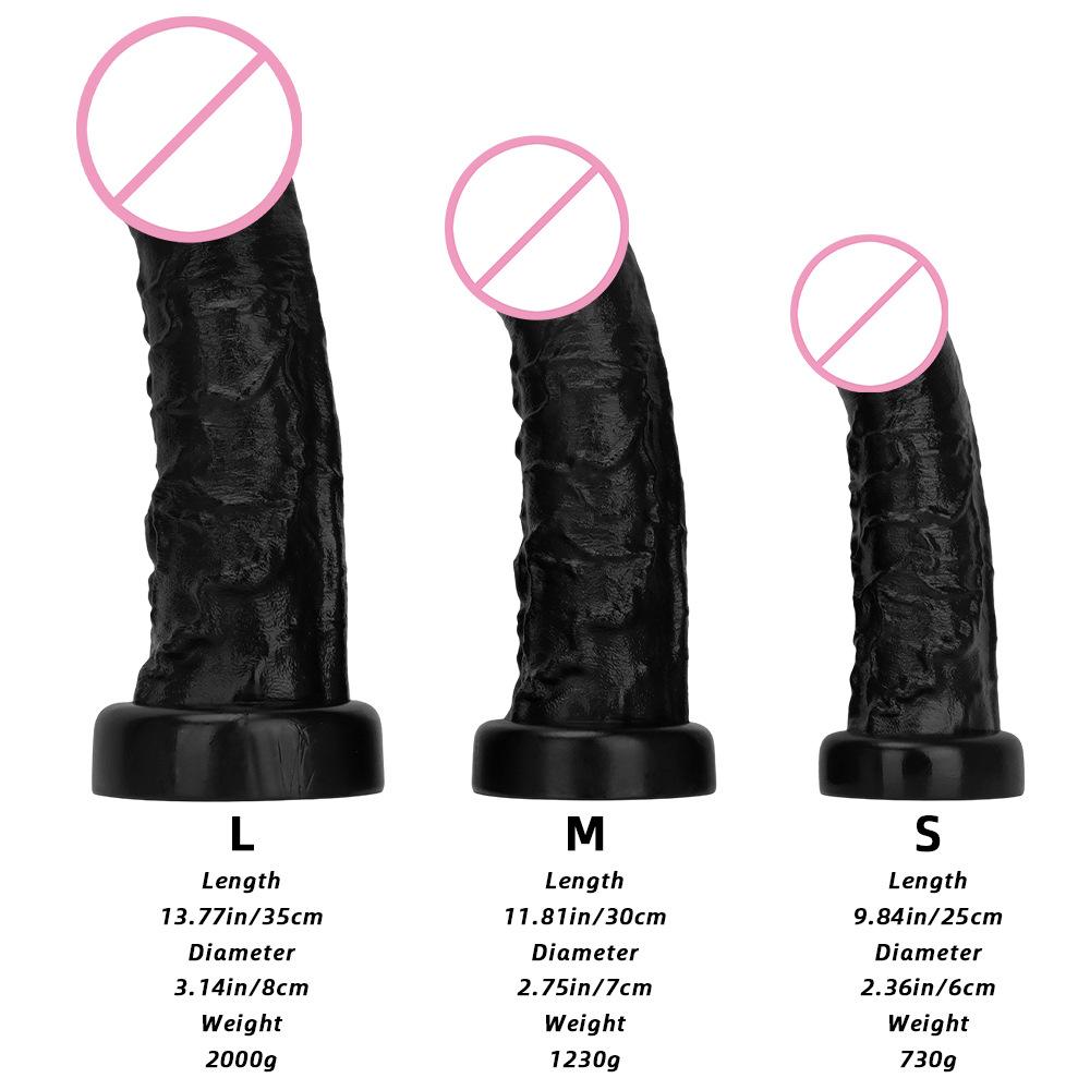 Anal Plug Penis Black Ultra Long Simulation Super Large Penis for Adult Sexual Use