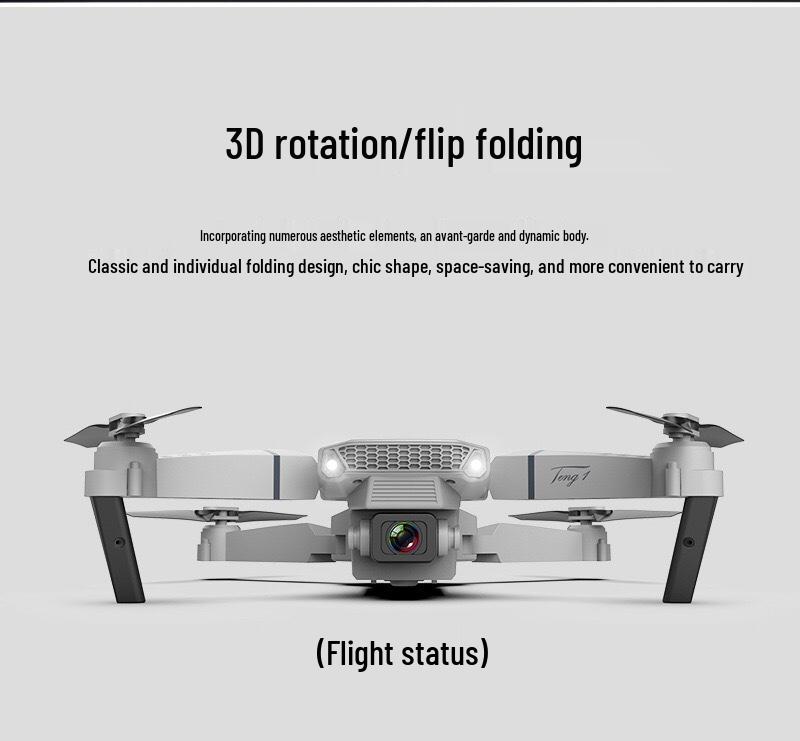 E88 Faltbare Drohne mit Dual-4K-Kameras und Fernbedienung