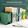 Telescopic Foldable Book Stand | Adjustable Expandable Bookend Organizer For Desks Shelves  Home Office