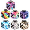 New Strange Toy Decompression Dice Uv Printing Rainbow Decompression Dice Six-Sided Rubik'S Cube, Anti-Anxiety Finger Rubik'S Cube