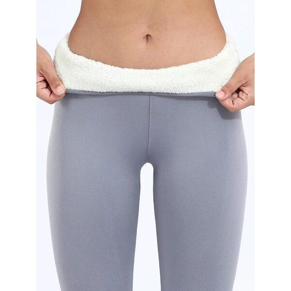 

Теплые леггинсы, женские зимние брюки, толстые леггинсы с высокой талией, черные брюки, компрессионные брюки из овечьей шерсти, морозостойкие