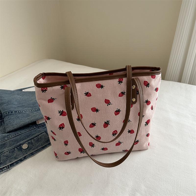 

Chic And Artistic Large Capacity Women s Tote Bag In Black White And Pink Canvas