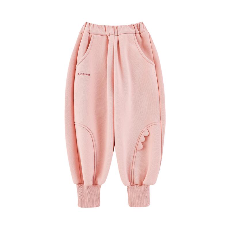 Youyou Girls  Plush Lined Dinosaur Jogger Pants 120