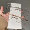 2026 New Ultra Light Frameless Glasses Cool Simple High Intelligence Pure Desire Frameless Eye Frame