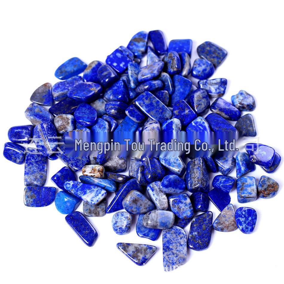Natural Lapis Lazuli Crushed Stone: Purification, Demagnetization, Bonsai Landscaping, Home Display Ornaments, Decorative Material.