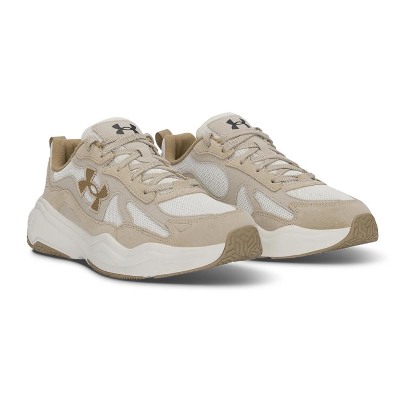 Under Armour Aspire Comfortable Versatile Non-Slip Wear-Resistant Low-Top Casual Shoes Unisex Sneaker Beige Brown 6003966-290