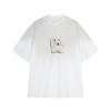JNBY Women's Plush Dog Print Loose T-shirt
