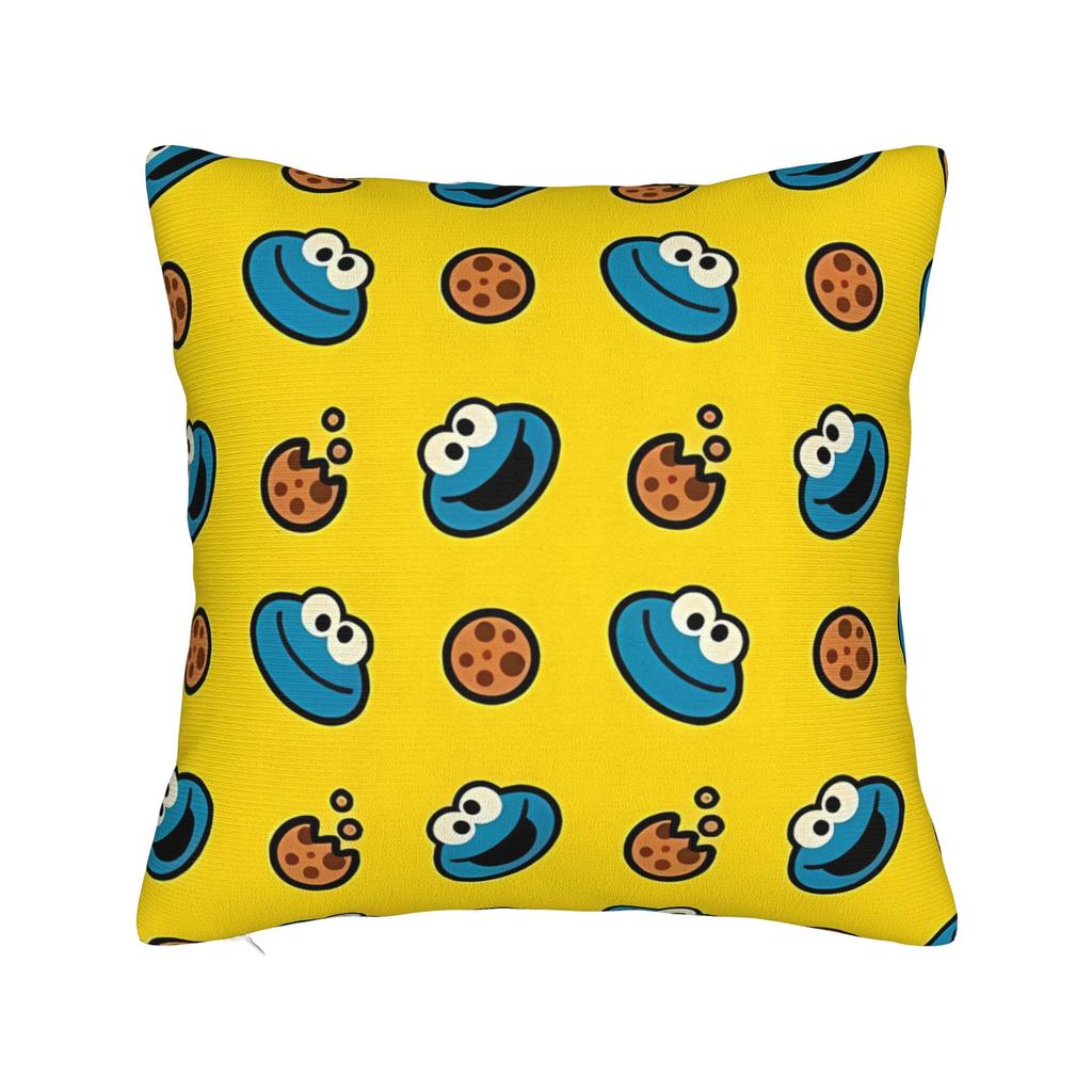 Pillow Cover Cookies Monsters Vintage Pillow Case For Sofa Home Decor Pillowcases
