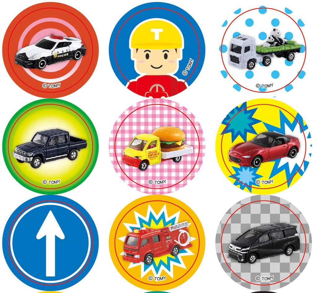 Sticker FUN Sticker Fan Main Unit Set Tomica VOL. 1