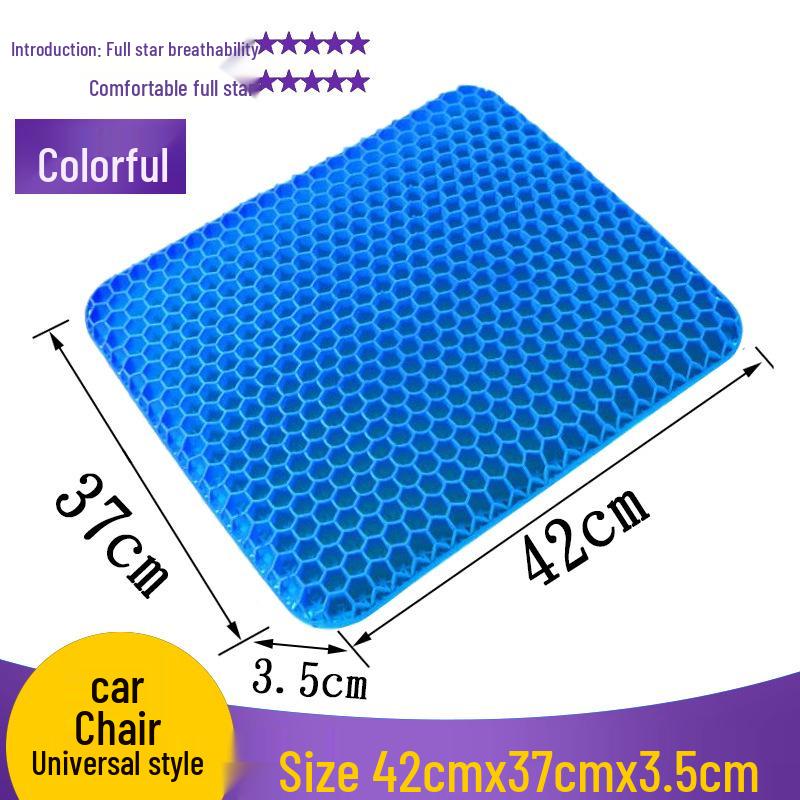 Honeycomb TPE Gel Seat Cushion: Ideal for Cars, Chairs, Sofas, and Students