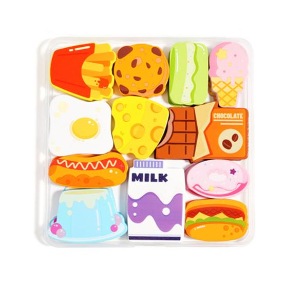 1 Set Wooden Building Block Puzzle 3D Cartoon Dinosaur Animal Vehicle Foods Toddlers Preschool Learning Educational Jigsaw Puzzle Toy