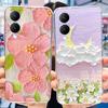 For Vivo Y17s Case 2023 Elegant Pattern Soft Silicone TPU Phone Back Cover For Vivo Y17s 4G VivoY17s Y 17S Bumper