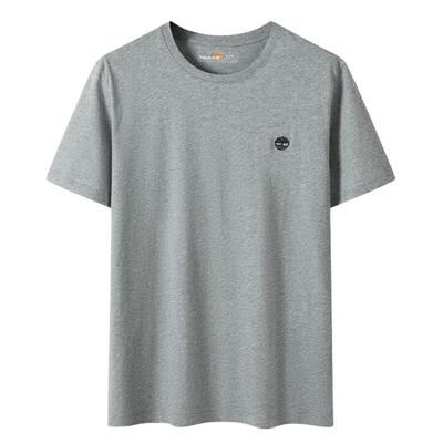 SS25 Soft Comfortable Breathable Outdoor Casual Crew Neck Short Sleeve T-Shirt Men T-Shirts Gray A6DKU-052