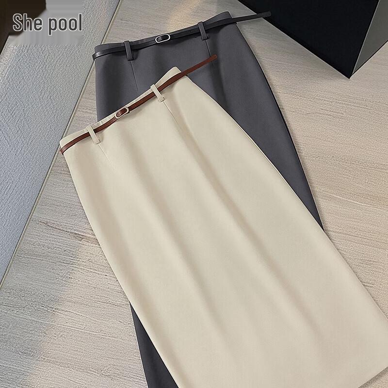 Women s High-Waist Slit Mid-Length Pencil Skirt XL