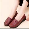 Spring and Autumn Leather Casual Shoes Soft Sole Comfortable Single Shoes Middle-aged Leather Shoes Flat Sole Medium Women's Shoes Non-slip Grandma