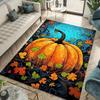 Halloween Themed Decorative Carpet: Pumpkin Printed Area Rug - Perfect Gift for Holidays and Special Occasions - Suitable for