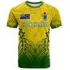 3D The RepublicOf Cook Islands Flag Map Printed T Shirt Cook Islands Coat Of Arms Graphic T-shirts For Men Vintage Short Sleeves