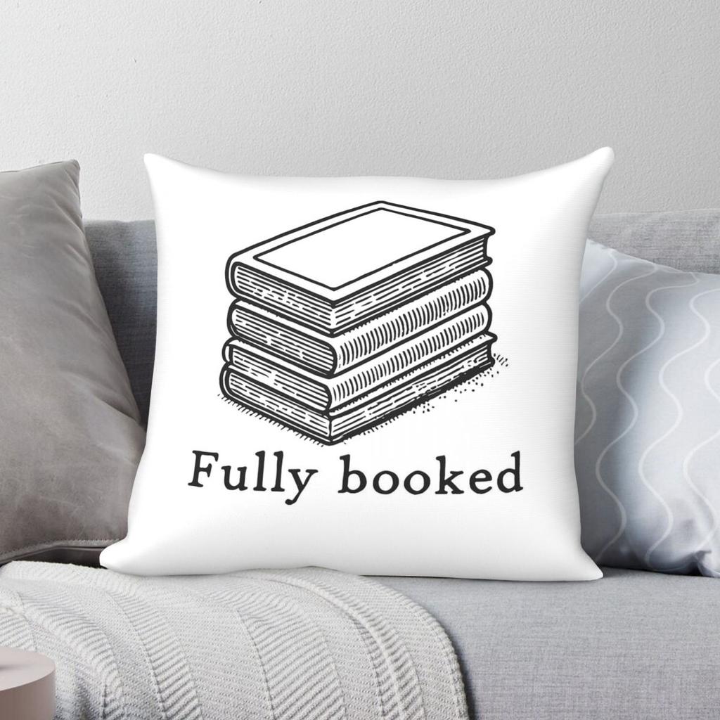 Bookworm Book Lover Funny Square Pillowcase Polyester Linen Velvet Creative Zip Decor Throw Pillow Case Home Cushion Cover
