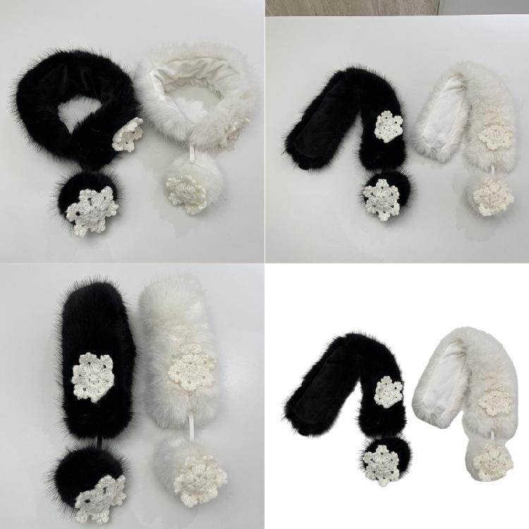 Artistic Youth Scarf Daily Wearing Scarf Female Skinny Scarf Ladies Warm Scarf for Winter Sports and Casual Wear