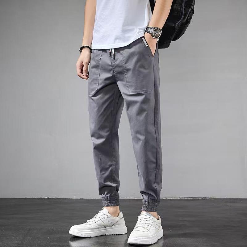 Summer Men's Workwear Harem Leggings Casual Pants New Loose Versatile Harem Sports Trousers Boys