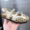 Retro Thick-soled Shoes Height-increasing Flip-flops New Women's Half-slipper Style