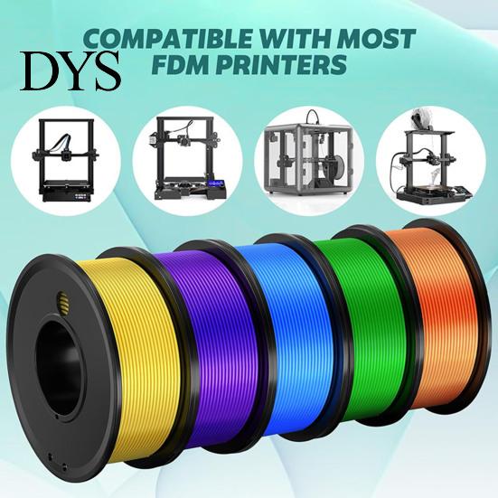 Multicolor Filament Roll 250g PLA 1.75mm, Low Warp 3D Printer Roll, Neatly Wound for Most Shrinkage