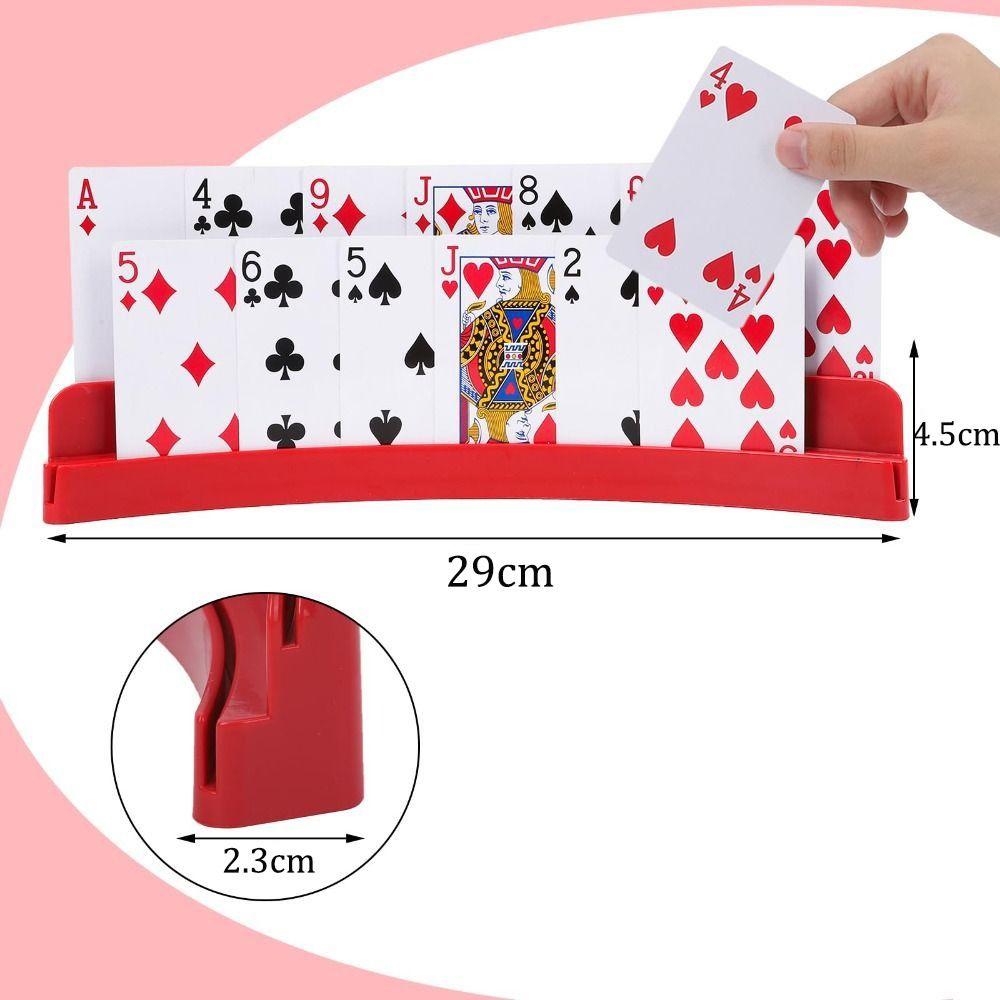 Expandable Playing Cards Holders Two-Layer Hands Free Card Holder  Board Game Accessories