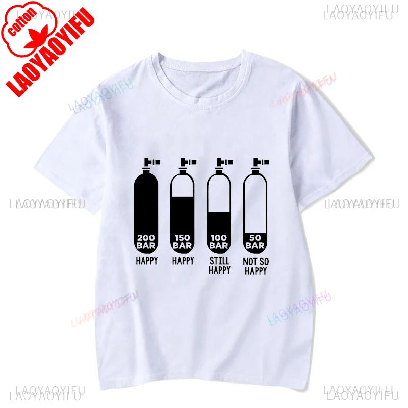 Funny Men Summer New Style Classic Short Sleeve Streetwear Tops Heartbeat Scuba Diving Men Tees Breathable Graphic T Shirts