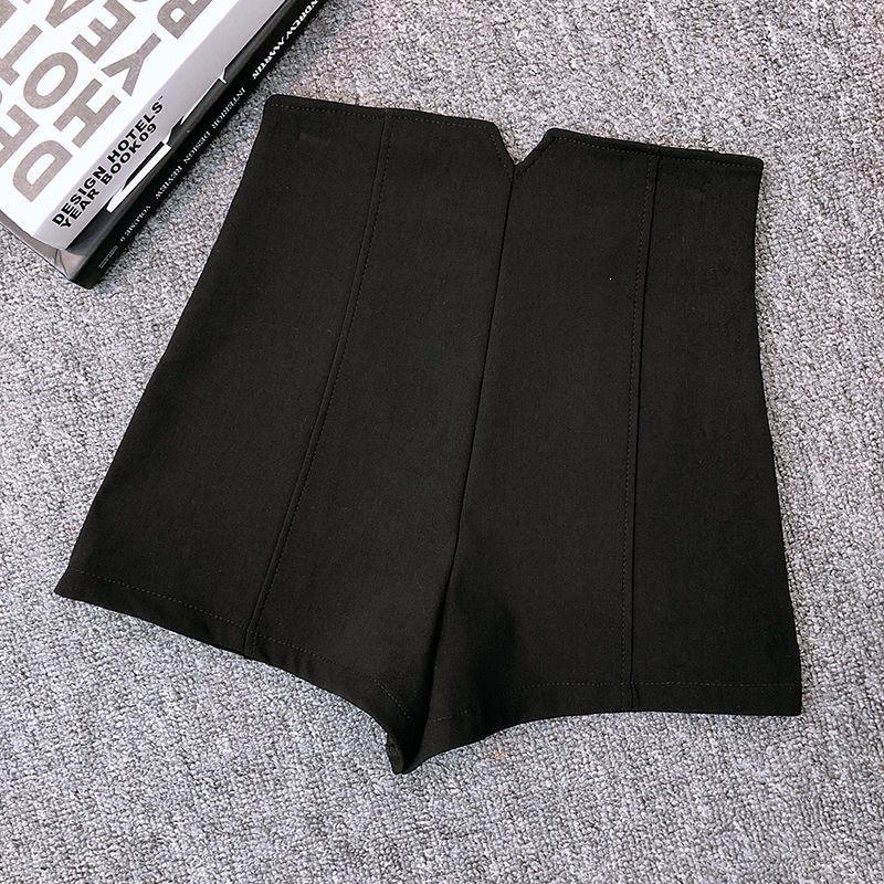 Women s Black Anti-Exposure Summer Shorts - New Trendy Style XS чёрный