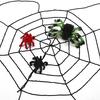 Halloween Fargerik Edderkoppdekorasjon Spøkelseshusrekvisitt Innendørsdekor Utendørs