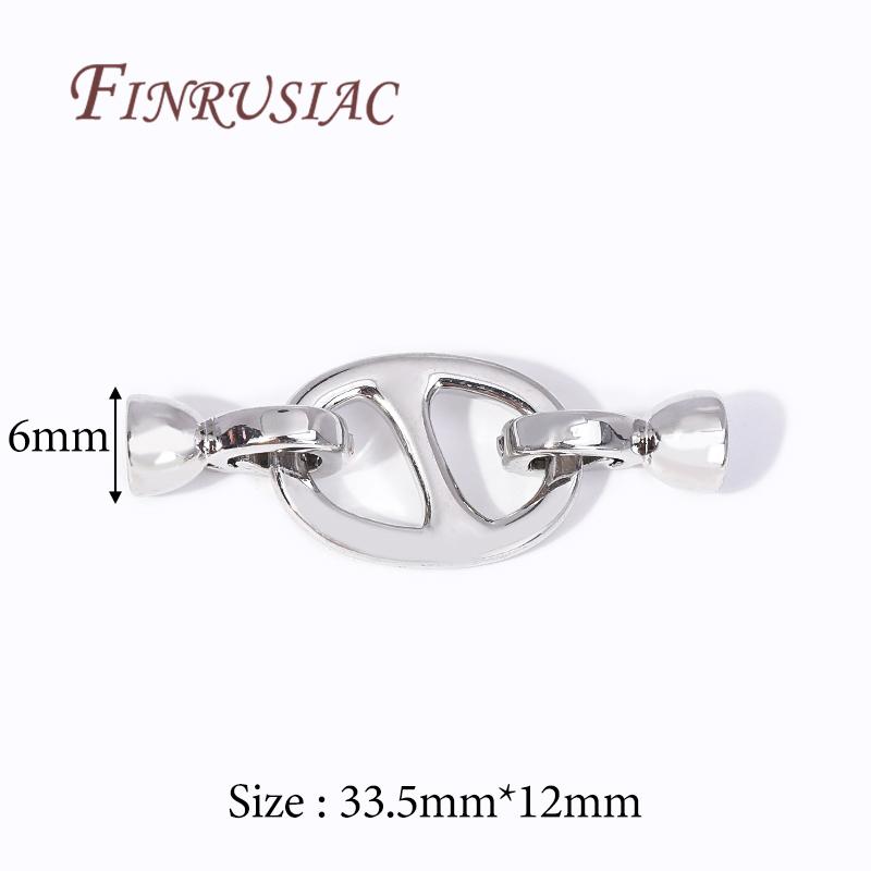 18K Gold Plated Connector Clasps Accessories For Bracelets,Brass Metal Locks For Jewelry,Fasteners Clasp,DIY Necklace Findings