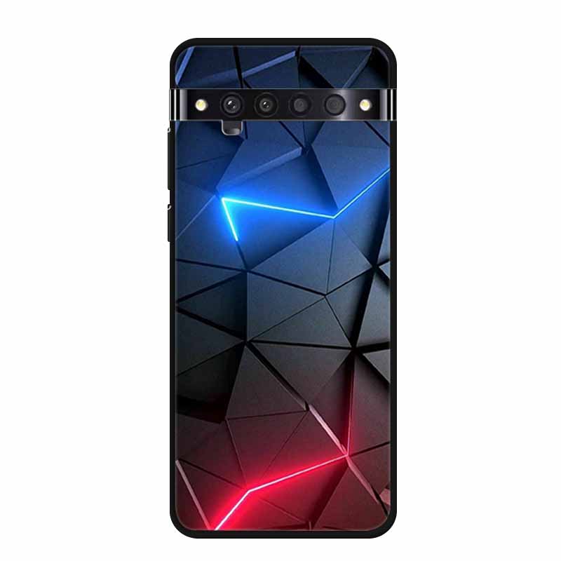 Für TCL 10 Pro Hüllen Weiches TPU Silikon Katze Löwe Rückseitenhüllen für TCL 10 Pro T799B T799H Cover Stoßfest Funda Capa TCL10Pro 6,47"