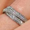 Huitan Newfashioned Bright Zirconia Ring Female Engagement Ceremony Accessories Gorgeous Trendy Finger Jewelry for Wedding Party