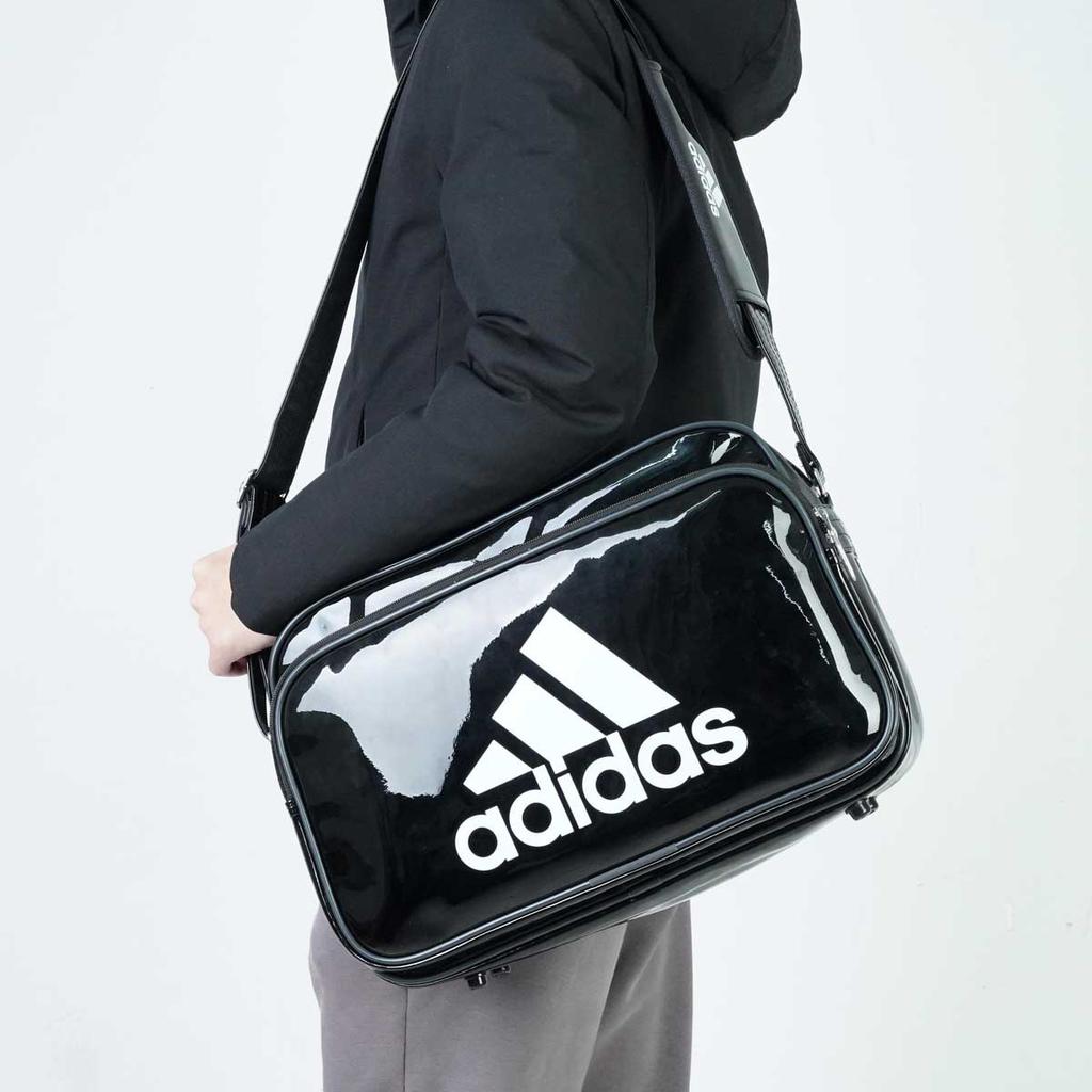 adidas Polyurethane Gym Bag, Shoulder Bag, Crossbody Bag Small Unisex Black Adidas CX4042