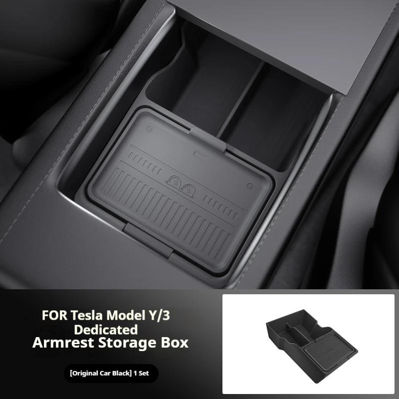 Suitable for Tesla Model Y Armrest Box Storage Box Car Storage Car Accessories Modification Car Accessories
