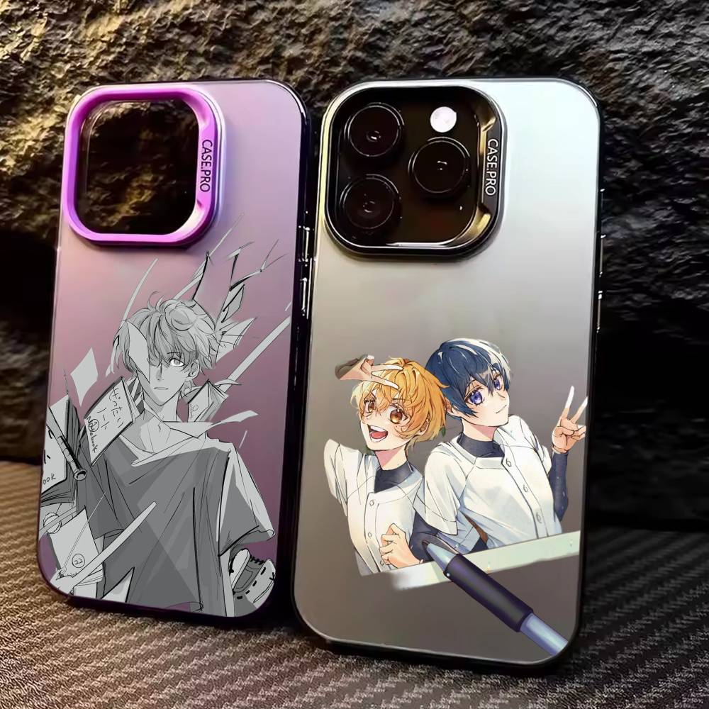O-Oblivion Anime Battery Phone Case For iPhone17,16,15,14,13,12,11 Plus,Pro Max Colored Silver Plated Inside Cover