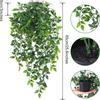 Artificial Ivy Plants Plastic Leaf With Pots Wedding New Year Christmas Decoration for Home Garden DIY Living Room Wall Hanging