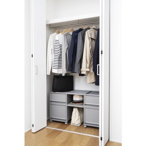 Tenma Fits Case FC40, a fully assembled storage case for use in the kitchen or laundry room. Its 40cm depth makes it perfect for space-saving storage.