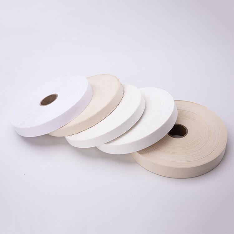 100% Cotton Wide Ribbon Solid Color Plain Weave 1.5mm Fabric Ribbon