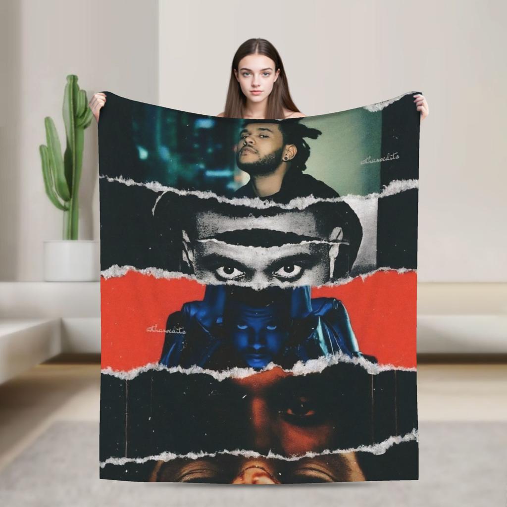 The Weeknds Super Soft Blankets Boy Girl Plush Bedding Throws Aesthetic Outdoor Flannel Bedspread Sofa Bed Cover
