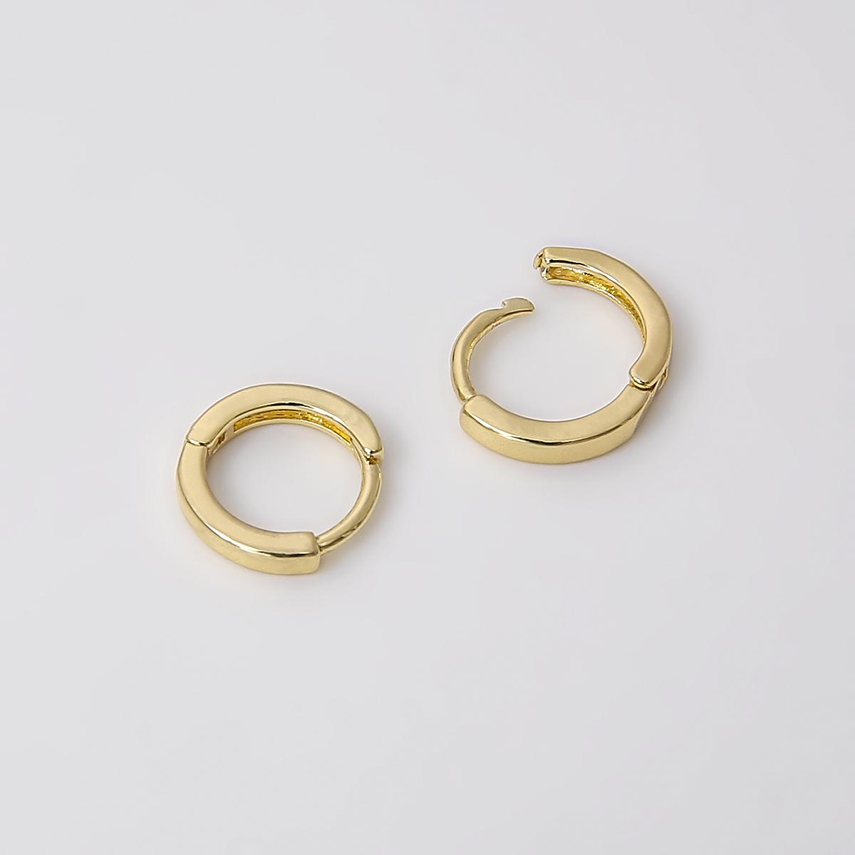 

1 пара латунных сережек-крючков размером 12/13/14 мм для женщин и девочек, серьги с застежкой 12mm 2pcs/bag