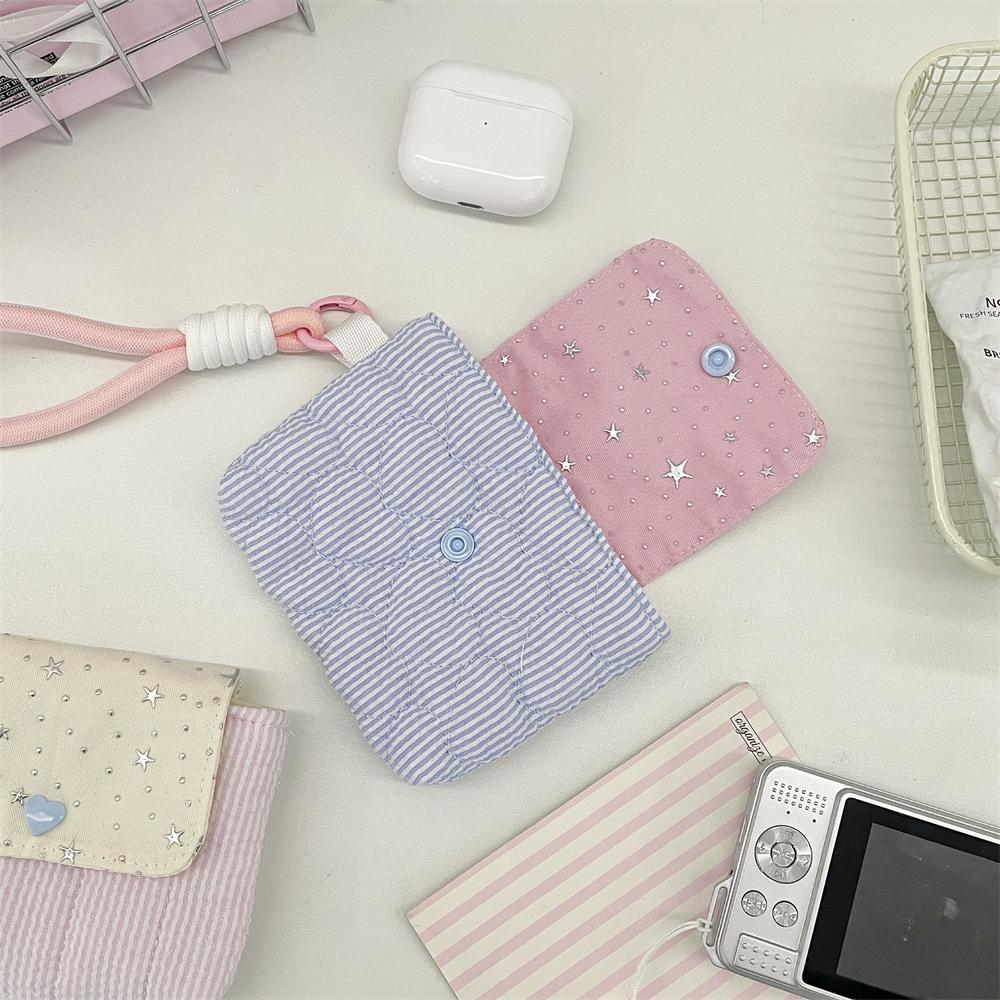 New Cute Star Print Storage Bag, Ins Style Multi-purpose Cosmetic Pouch, Travel Toiletry Bag for Daily Use